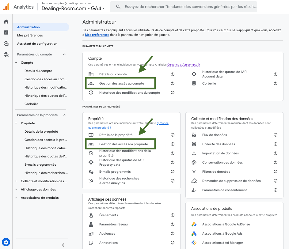 Accédez à la gestion des utilisateurs