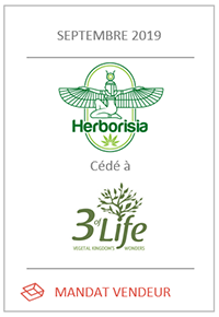Cession du e-commerçant suisse Herborisia.com (spécialiste chanvre CBD)