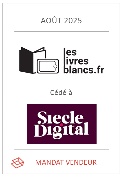 Cession d'une plateforme B2B spécialisée dans le référencement et la promotion de livres blancs